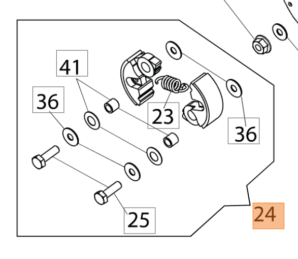 Sajūgs komplekts-BC220/240T/HC260/280XP