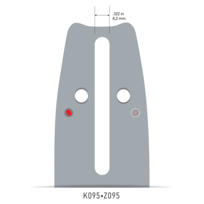 Рейка 13 дюймов 0,325 1,5 мм