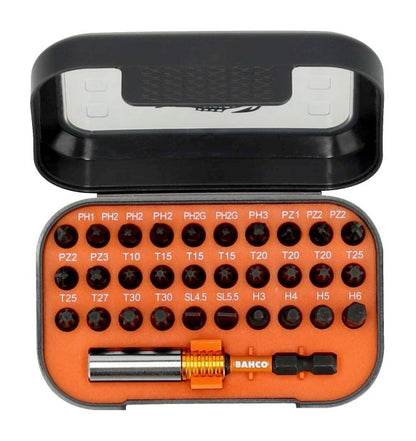 BAHCO Trieciena uzgaļu komplekts Slotted/ Phillips/ Pozidriv/ TORX