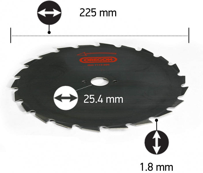 Втулочный каток Oregon Maxi 225/25,4 мм