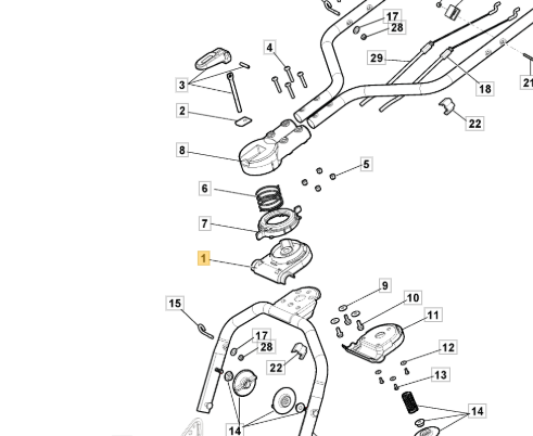 Roktura kronšt. augšējais vāks COMBI753S