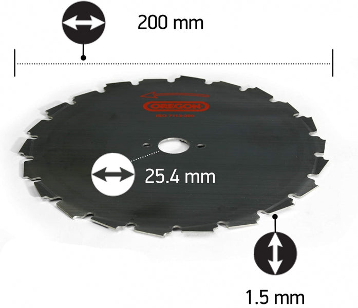 Втулочный каток Oregon EIA 200/25,4 мм