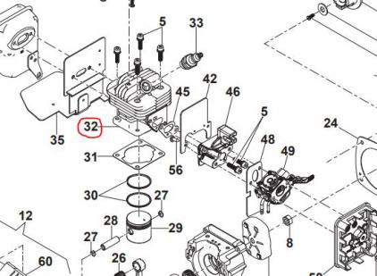Cilindrs SBC232D/BC535B